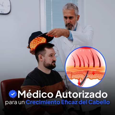 Gorro de terapia láser para el crecimiento del vello